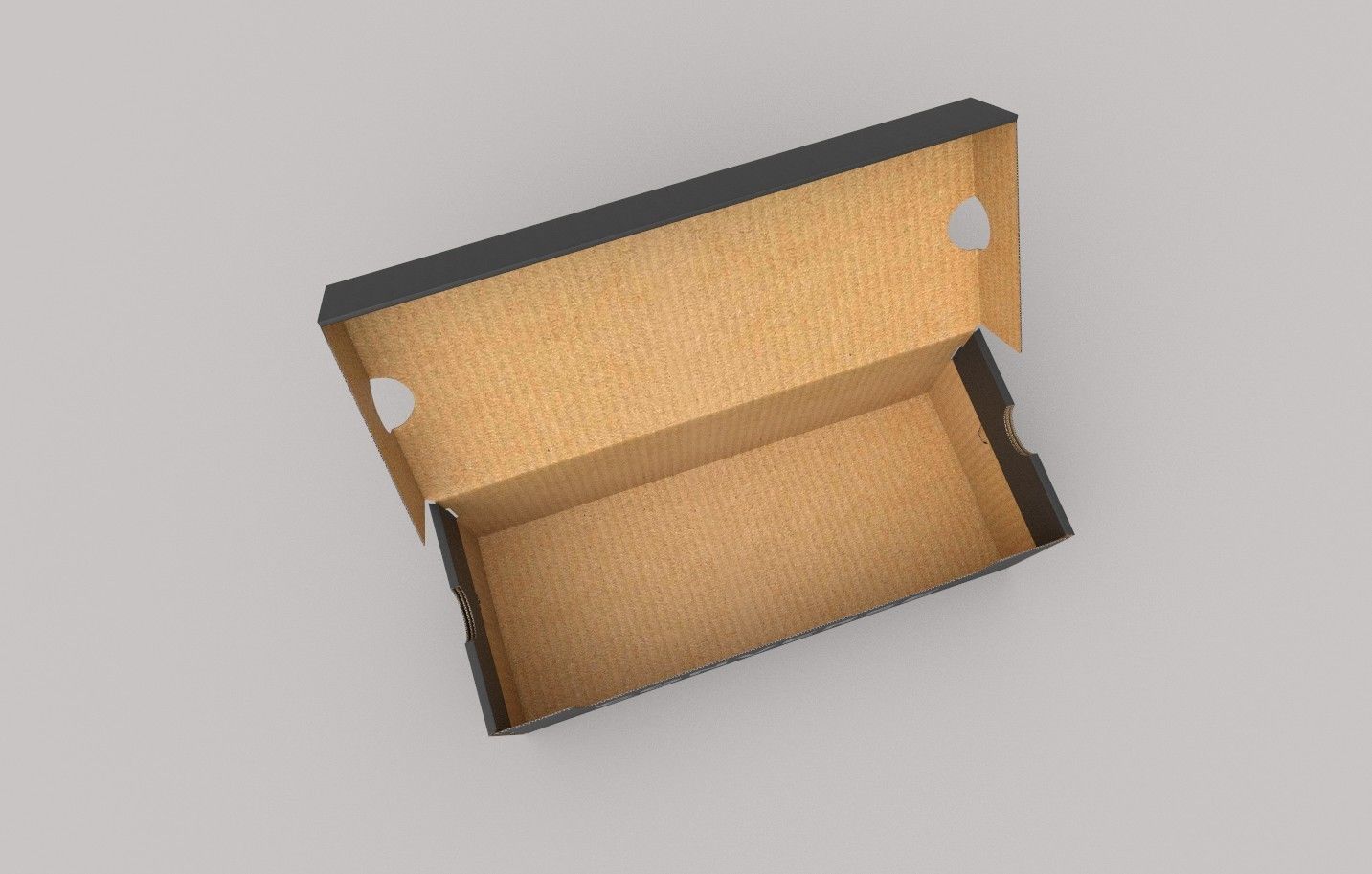 Converse cardboard shoe box Low-poly 3D model_6