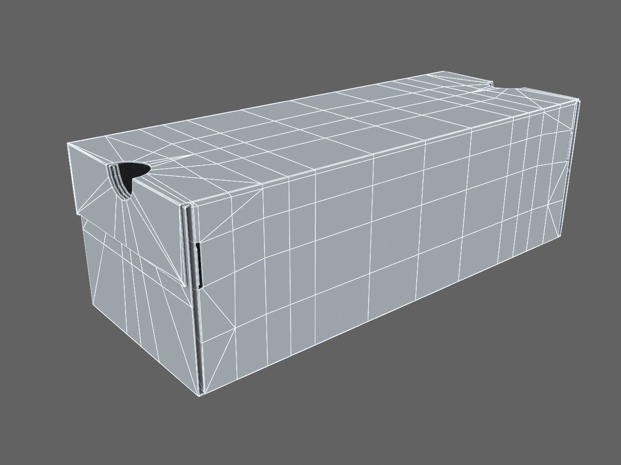 Converse cardboard shoe box Low-poly 3D model_11