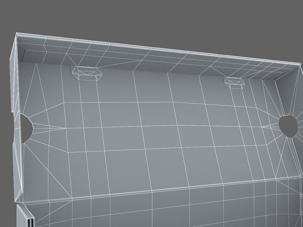 Converse cardboard shoe box Low-poly 3D model_13