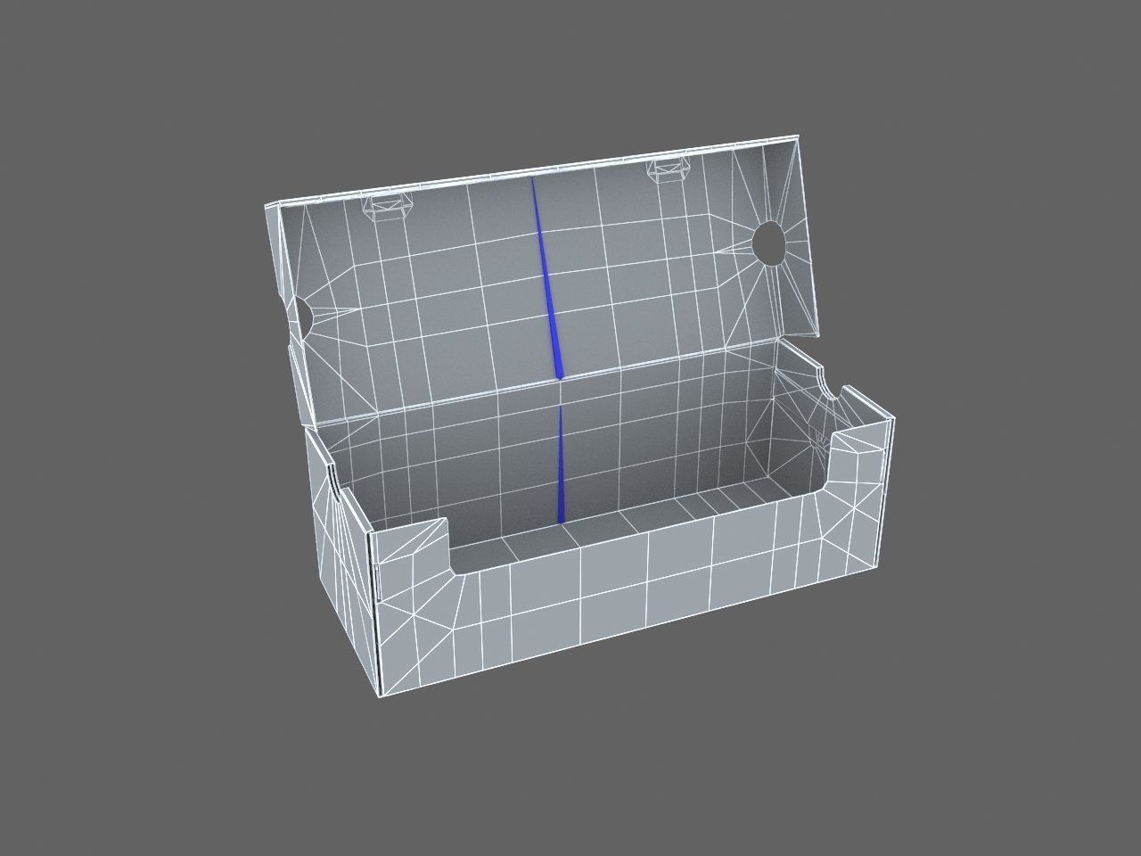 Converse cardboard shoe box Low-poly 3D model_15