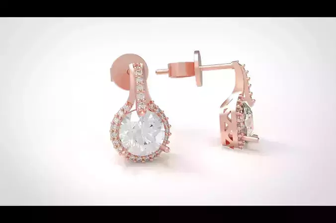 Model 308 Diamond Earring 