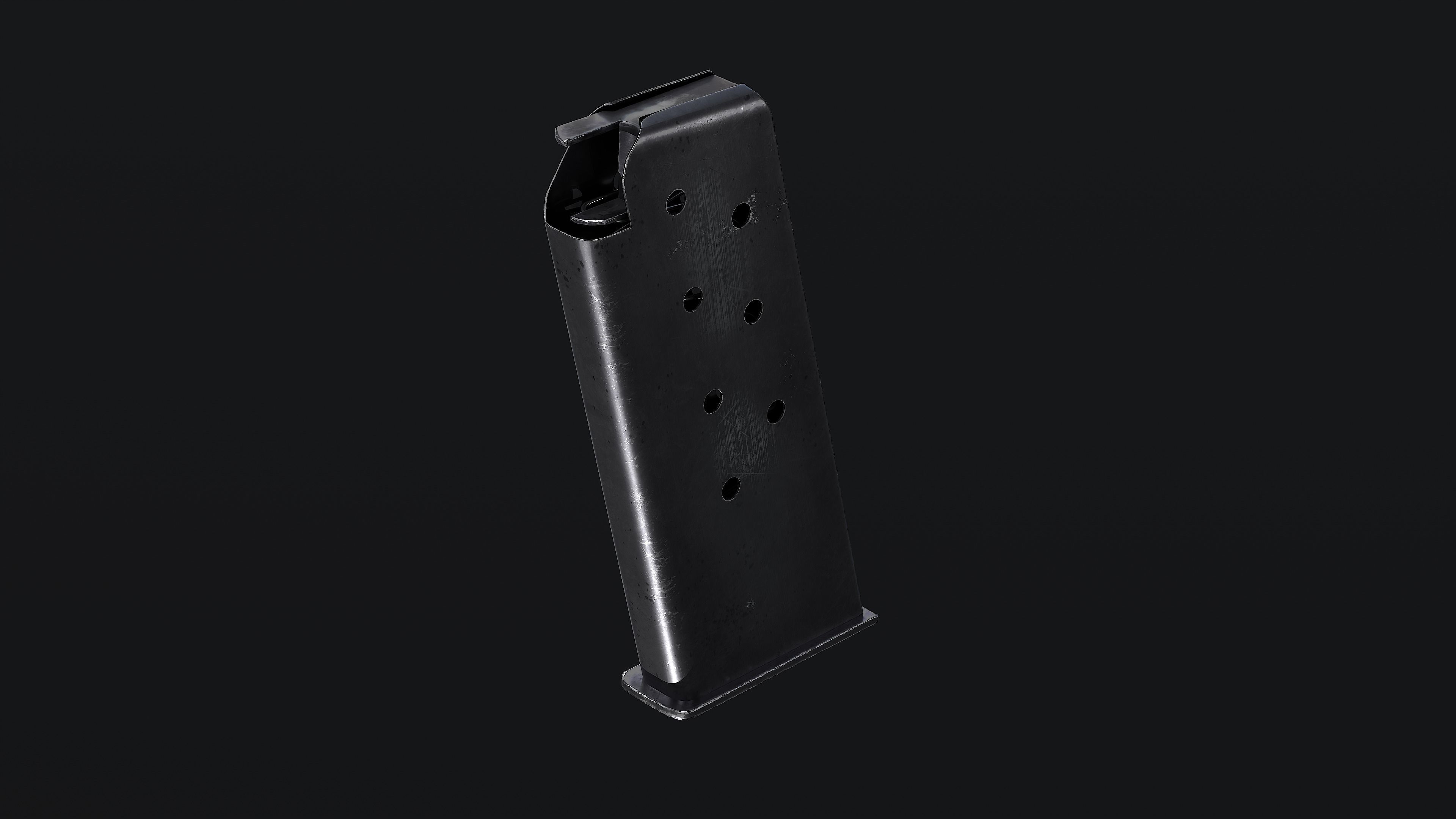 TT-33 pistol magazine Low-poly 3D model_7
