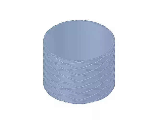 Vase model 3D print cylinder 3D print model