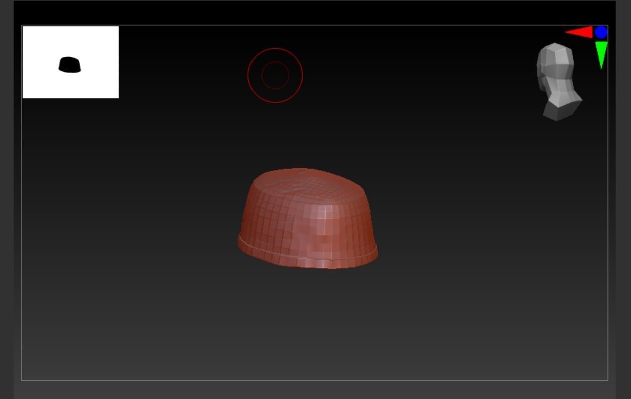 Taqiyah-01 mosque with dome Low-poly 3D model_6