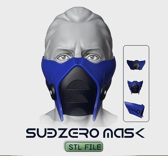 subzero half mask 3D print model