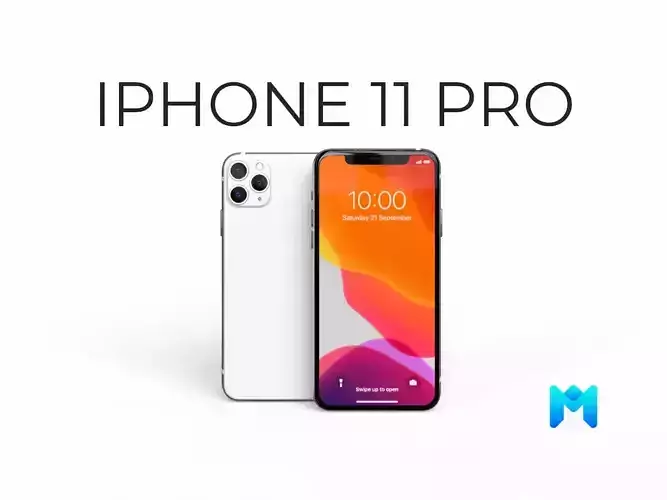 2020 Apple Iphone 11 pro max  Low-poly 3D model