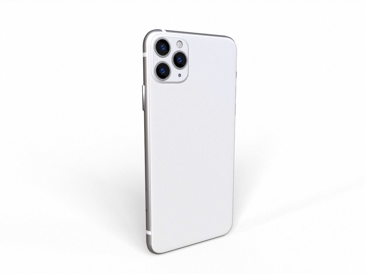2020 Apple Iphone 11 pro max Low-poly 3D model_2