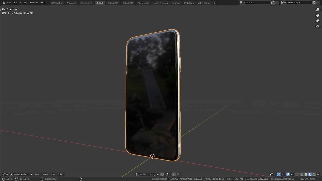 2020 Apple Iphone 11 pro max Low-poly 3D model_13
