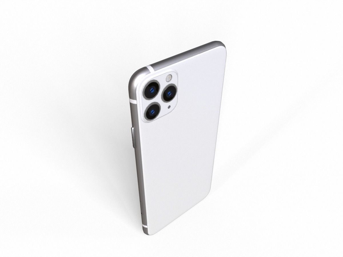 2020 Apple Iphone 11 pro max Low-poly 3D model_6