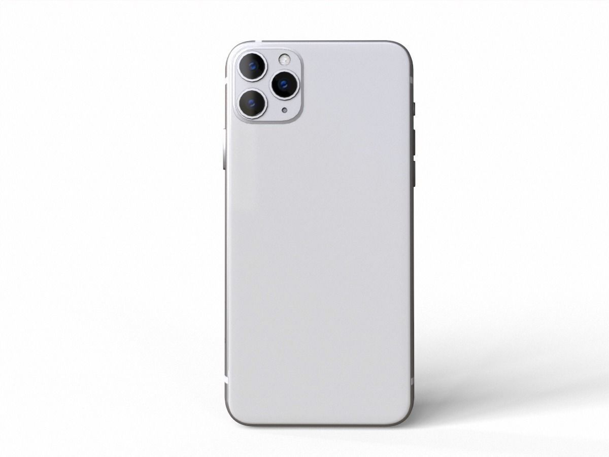 2020 Apple Iphone 11 pro max Low-poly 3D model_5