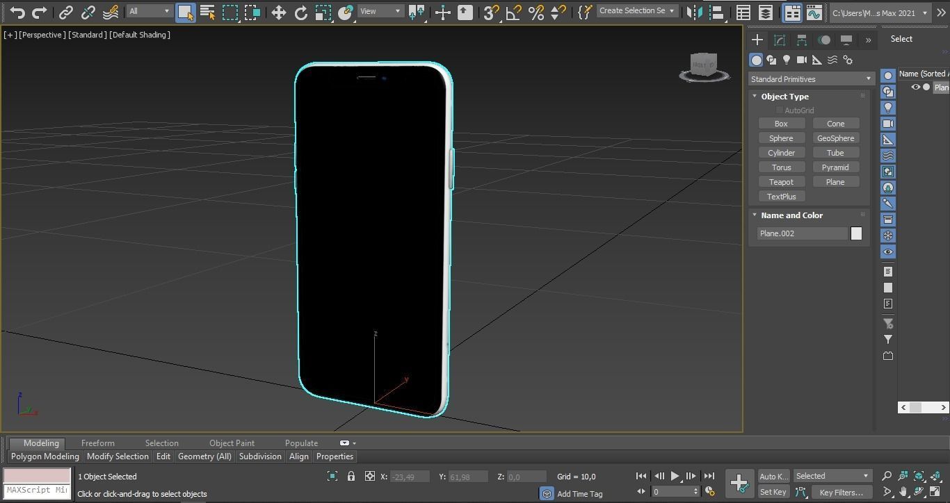 2020 Apple Iphone 11 pro max Low-poly 3D model_15