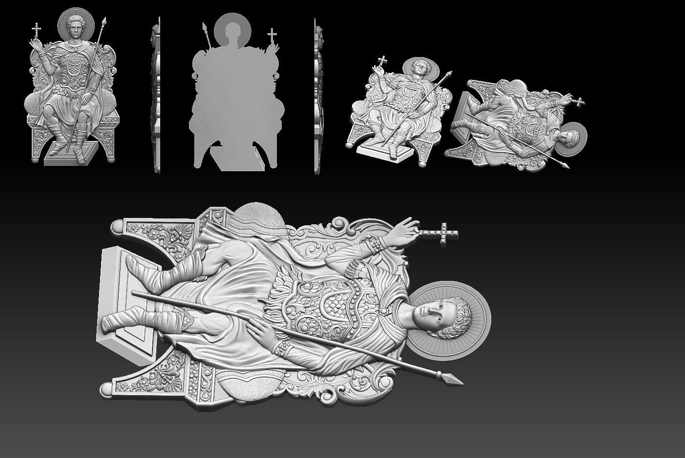 Agios Nikolaos in Vounenois  Relief 3D print model 3D print model_1