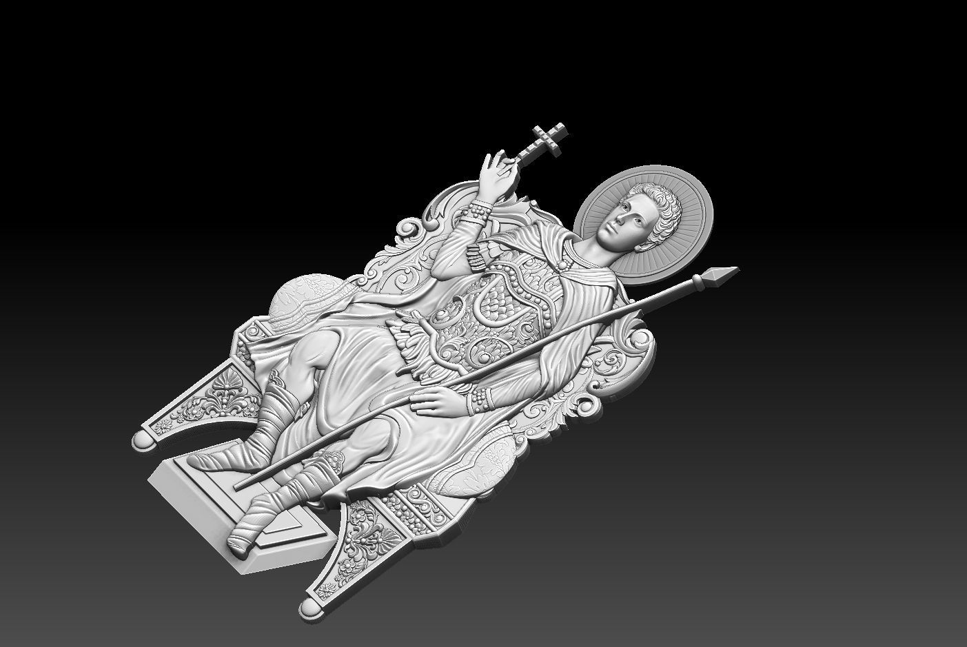 Agios Nikolaos in Vounenois  Relief 3D print model 3D print model_7