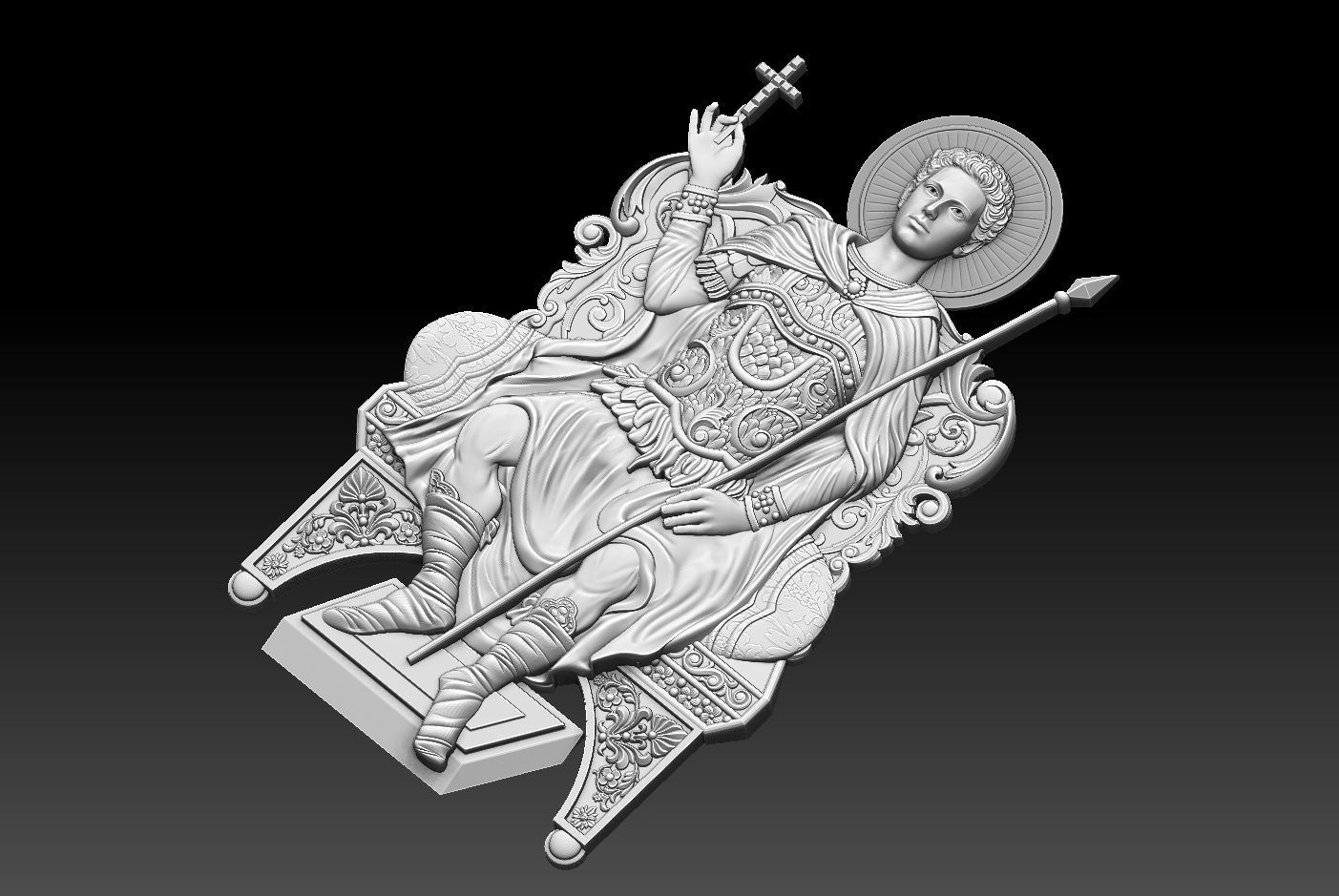 Agios Nikolaos in Vounenois  Relief 3D print model 3D print model_8