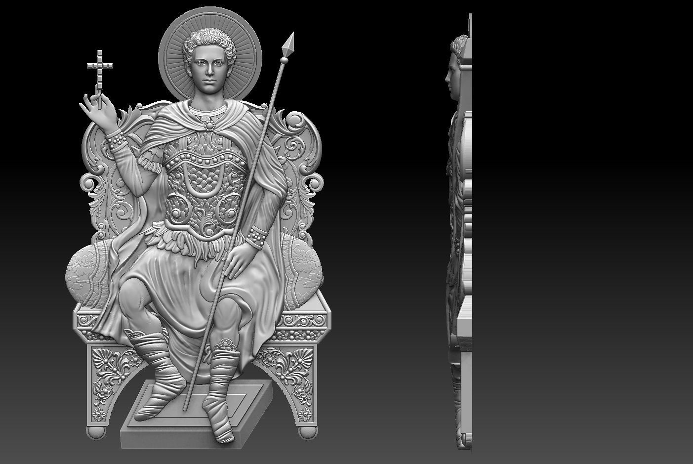 Agios Nikolaos in Vounenois  Relief 3D print model 3D print model_6