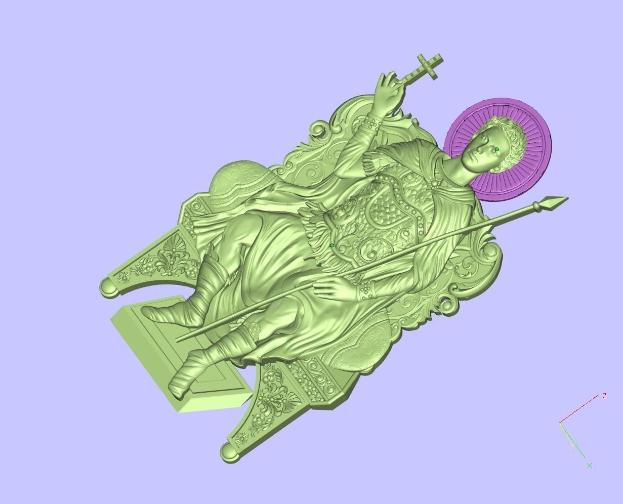 Agios Nikolaos in Vounenois  Relief 3D print model 3D print model_9