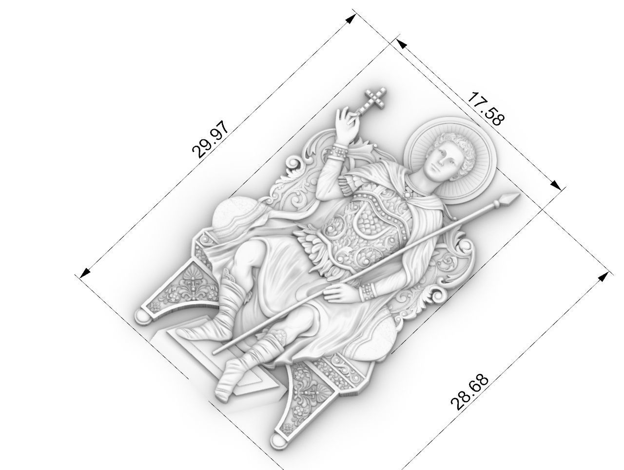 Agios Nikolaos in Vounenois  Relief 3D print model 3D print model_2