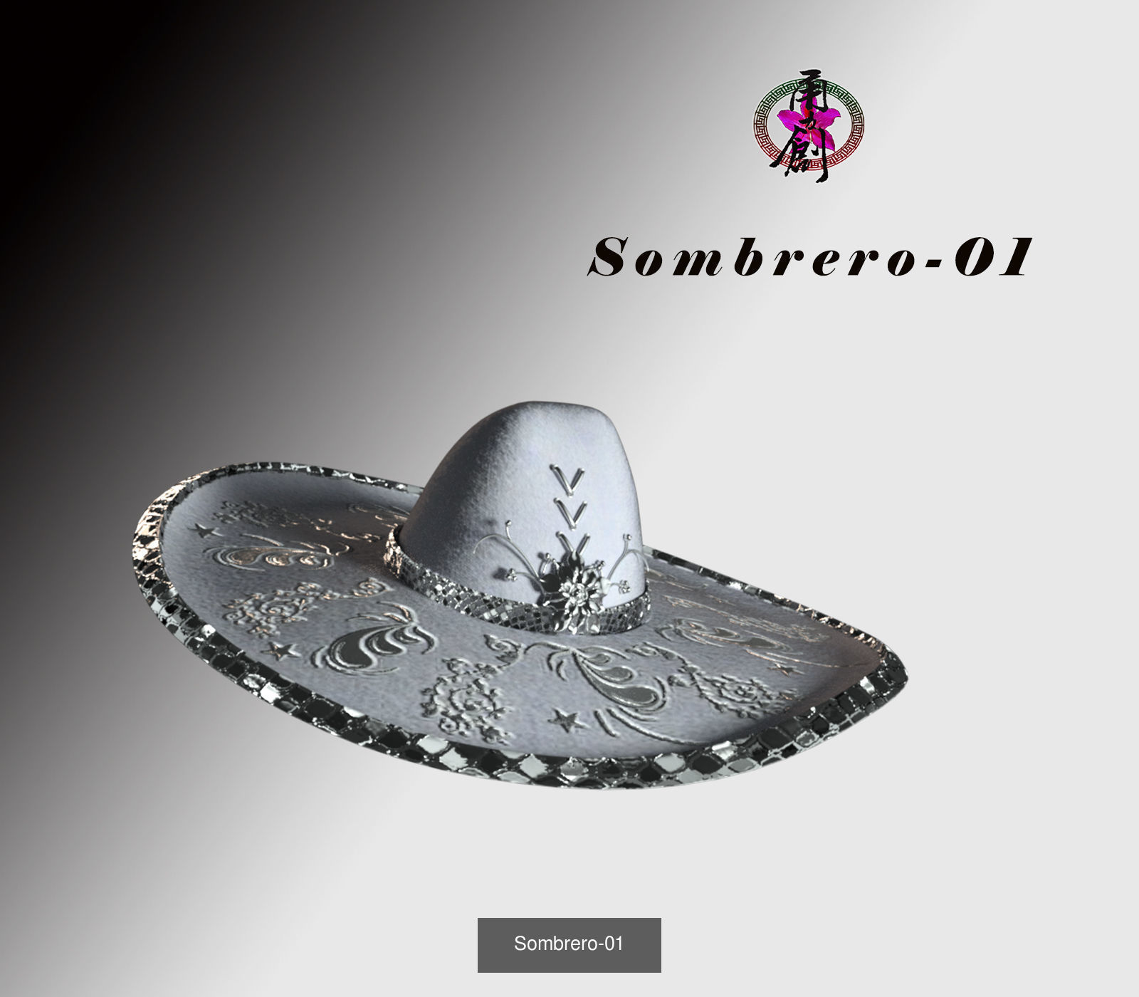 Fashion Hats World 3D Model Collection_15