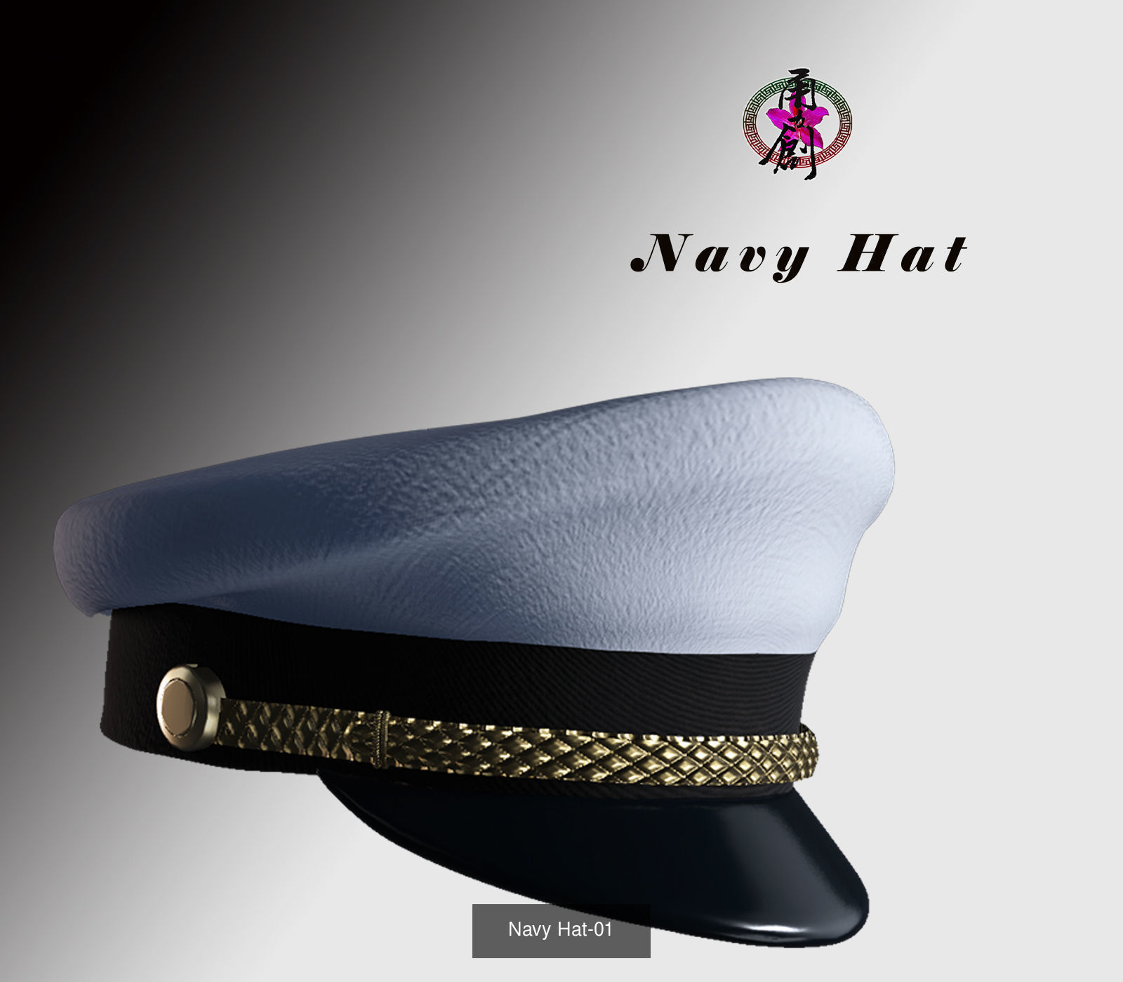 Fashion Hats World 3D Model Collection_14