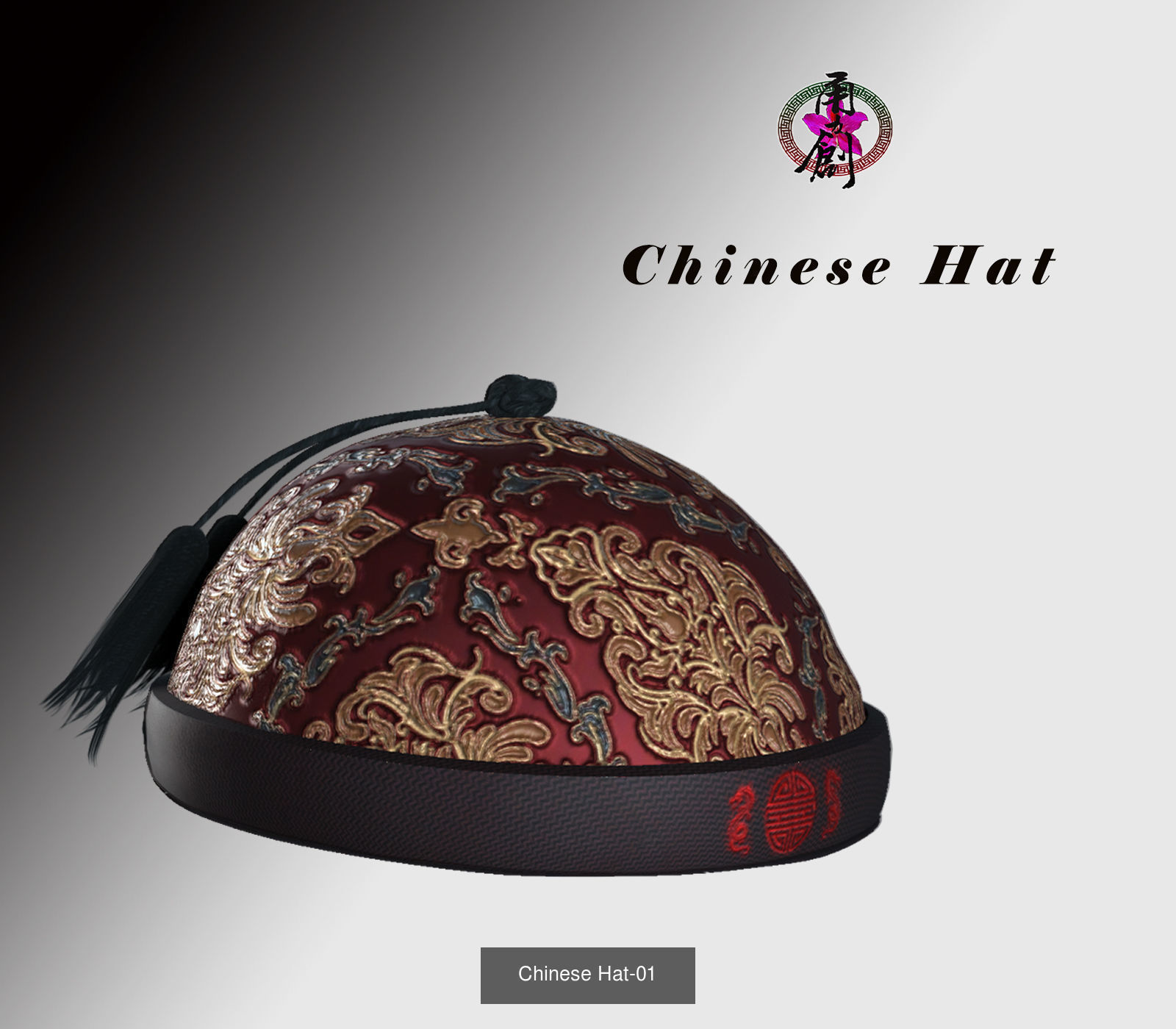 Fashion Hats World 3D Model Collection_11