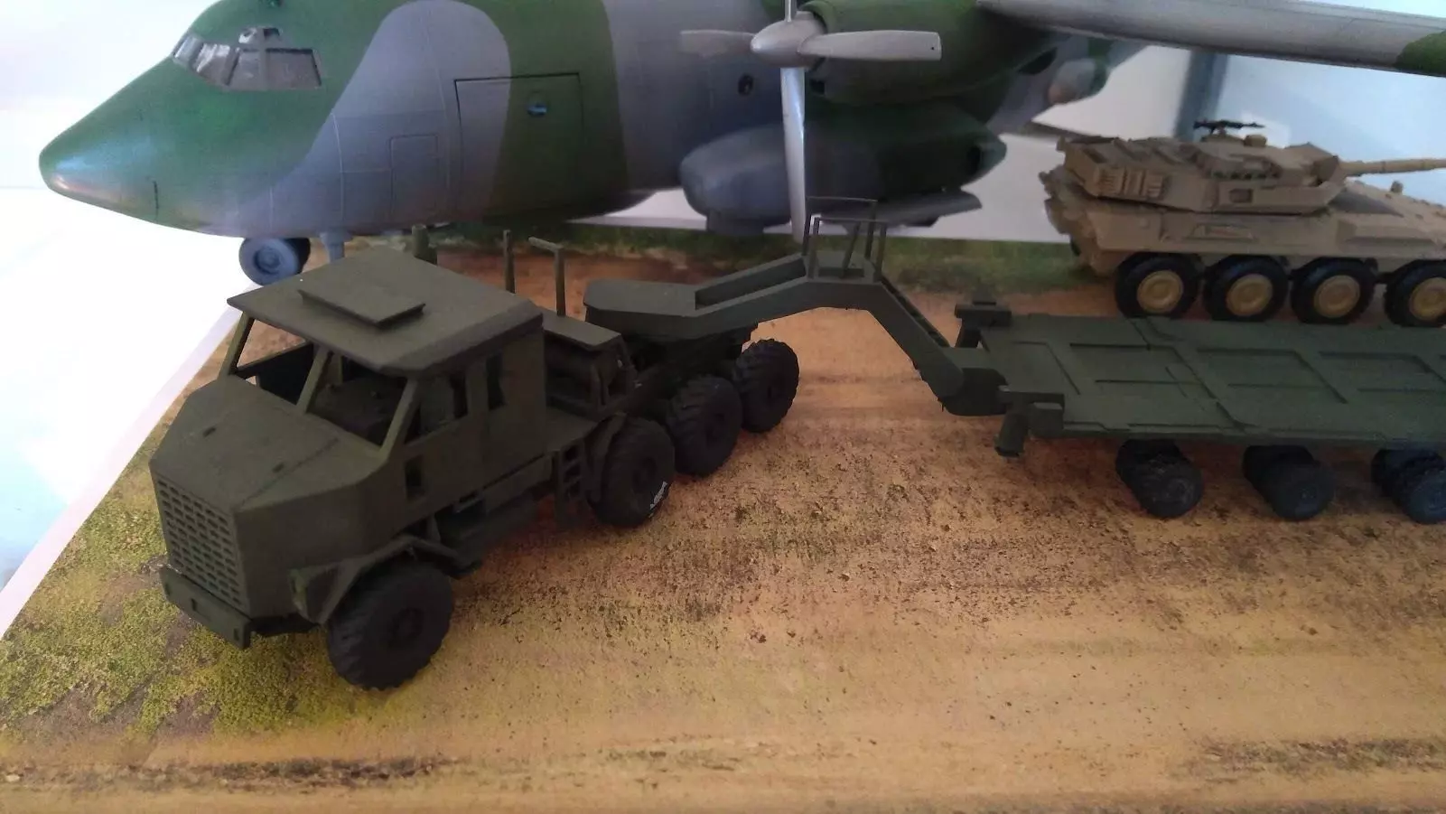 Oshkosh M1070 inspired with trailer 3D print model_0