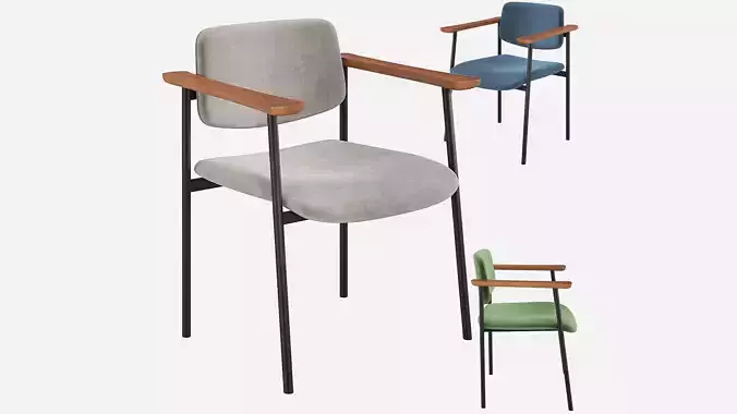 WARREN Chair Velvet CB2