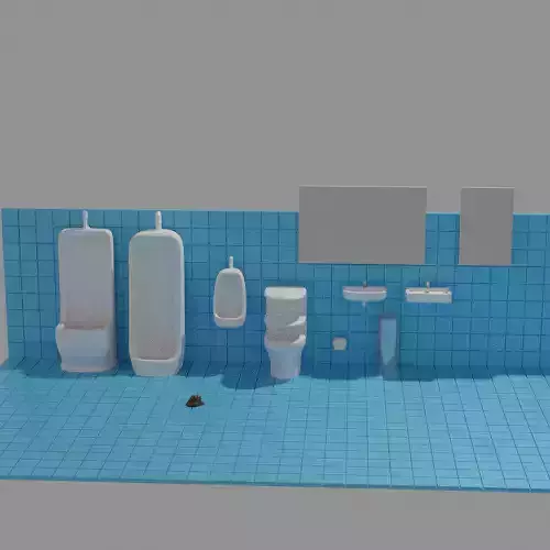 Toilet Diorama PACK 5m-1 3D print model