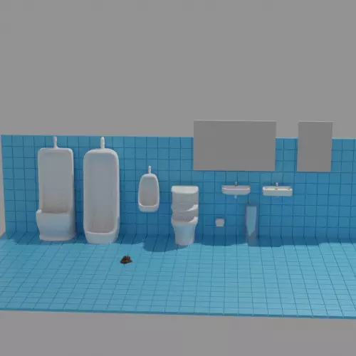 Toilet Diorama PACK 5m-1 3D print model_0