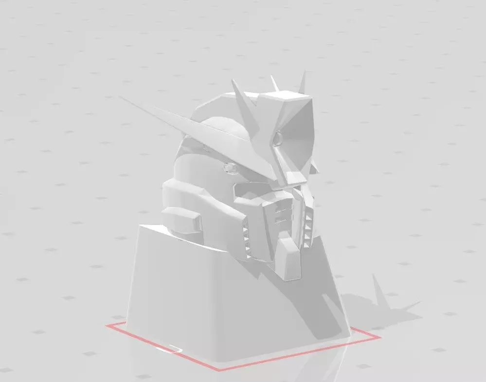 3D Printed KEYCAP GUNDAM ZZ 3D print model