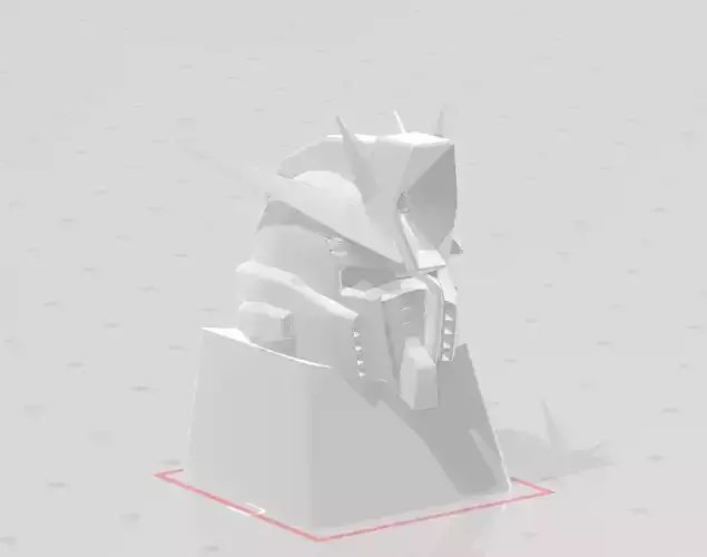 3D Printed KEYCAP GUNDAM ZZ