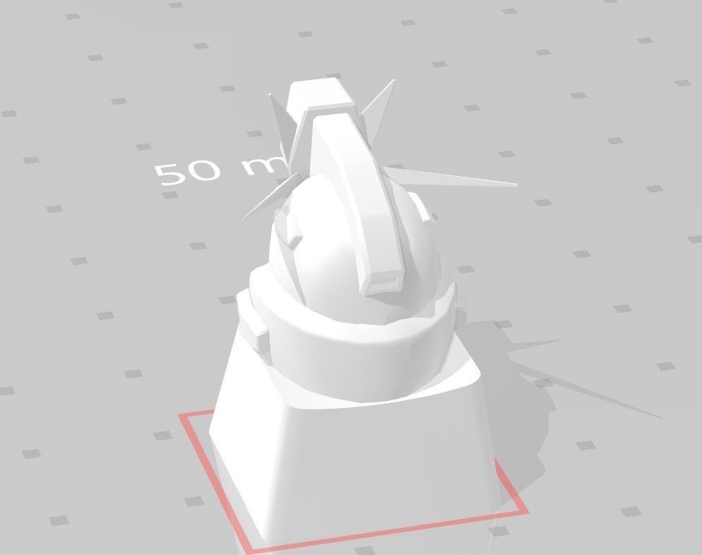 3D Printed KEYCAP 6 in 1 GUNDAM 3D print model_55