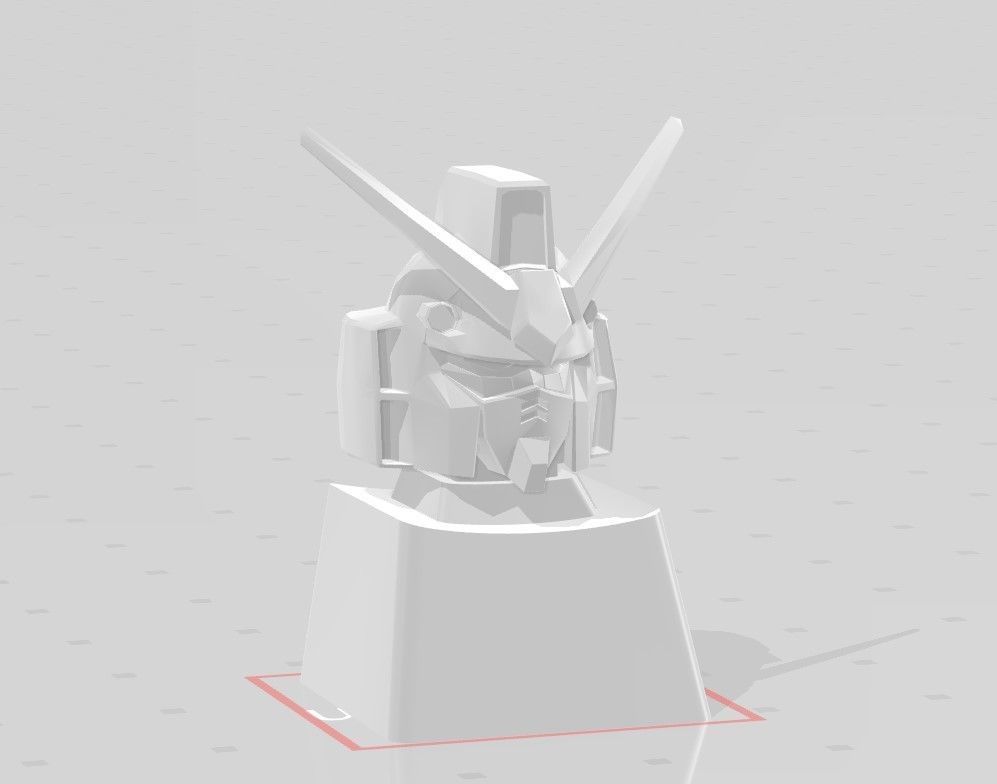 3D Printed KEYCAP 6 in 1 GUNDAM 3D print model_58