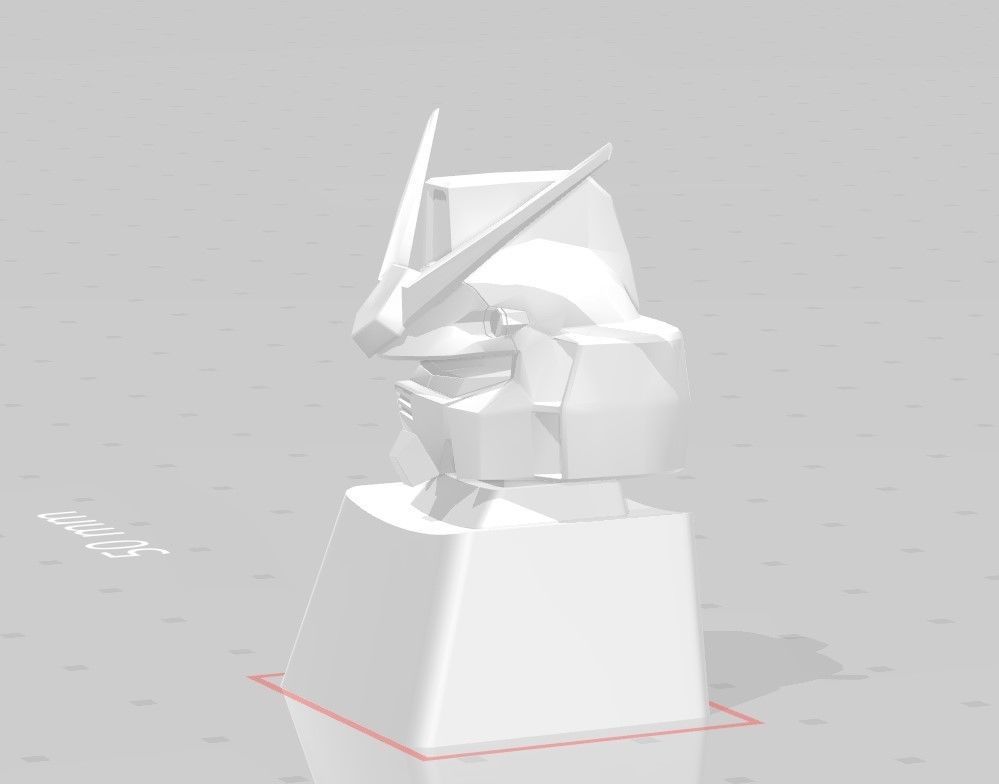 3D Printed KEYCAP 6 in 1 GUNDAM 3D print model_63