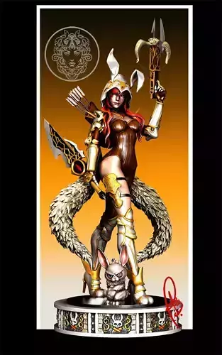 USAGI GIRL BY CREATIVE GEEK MB 3D print model