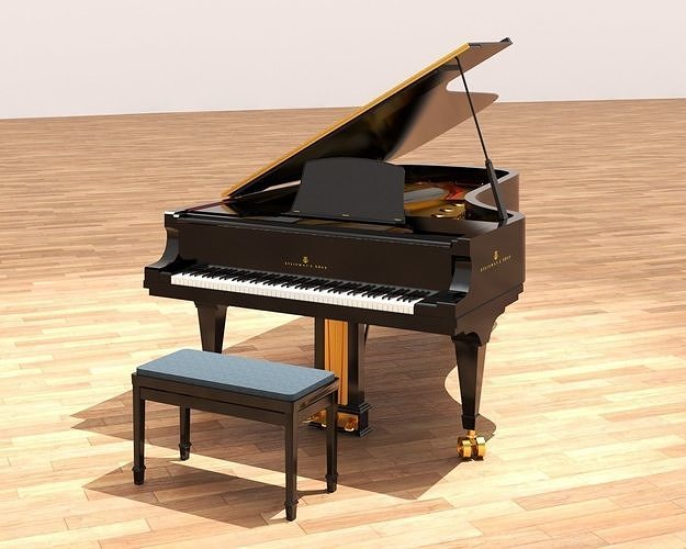 Steinway and Sons Grand Piano 3D model