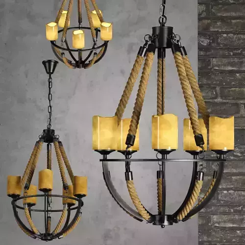 LOFT ROPE CHANDELIER