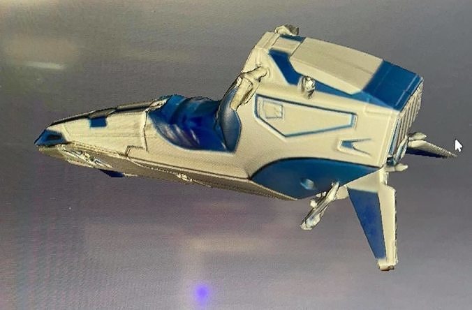 star wars bike 3D print model