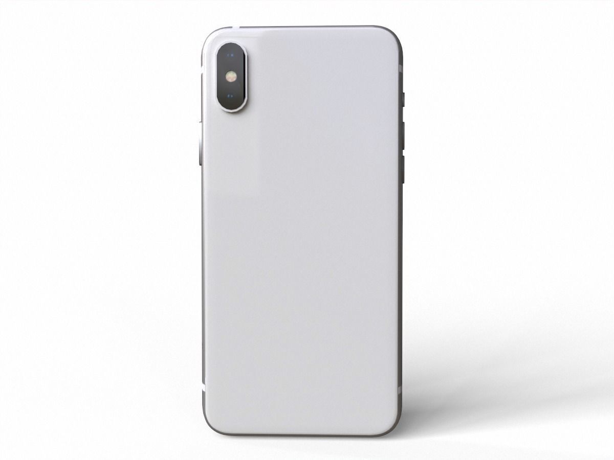2018 iphone x pro Low-poly 3D model_4