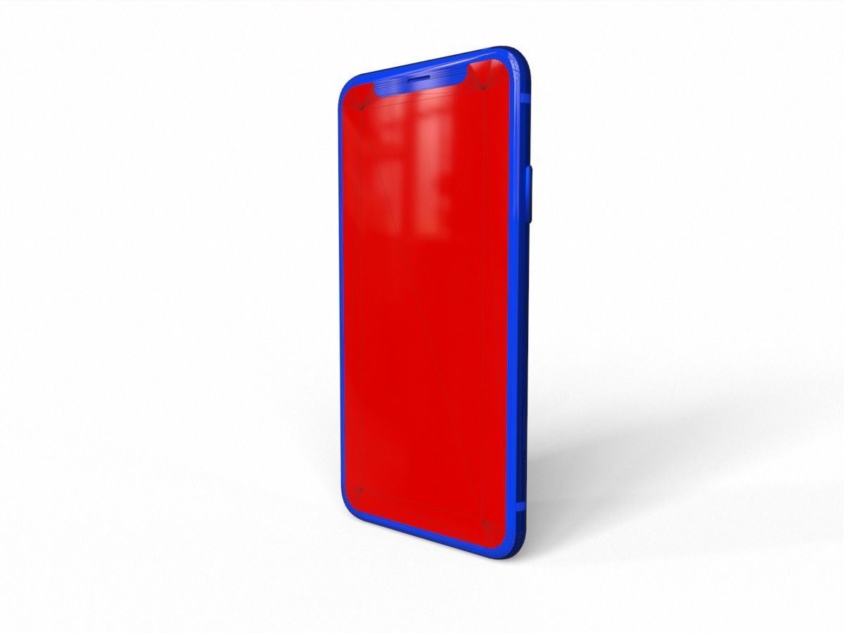 2018 iphone x pro Low-poly 3D model_10
