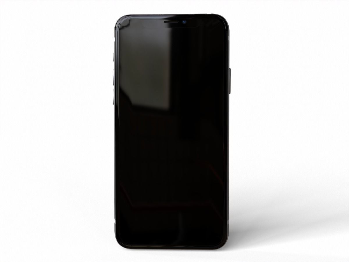 2018 iphone x pro Low-poly 3D model_3