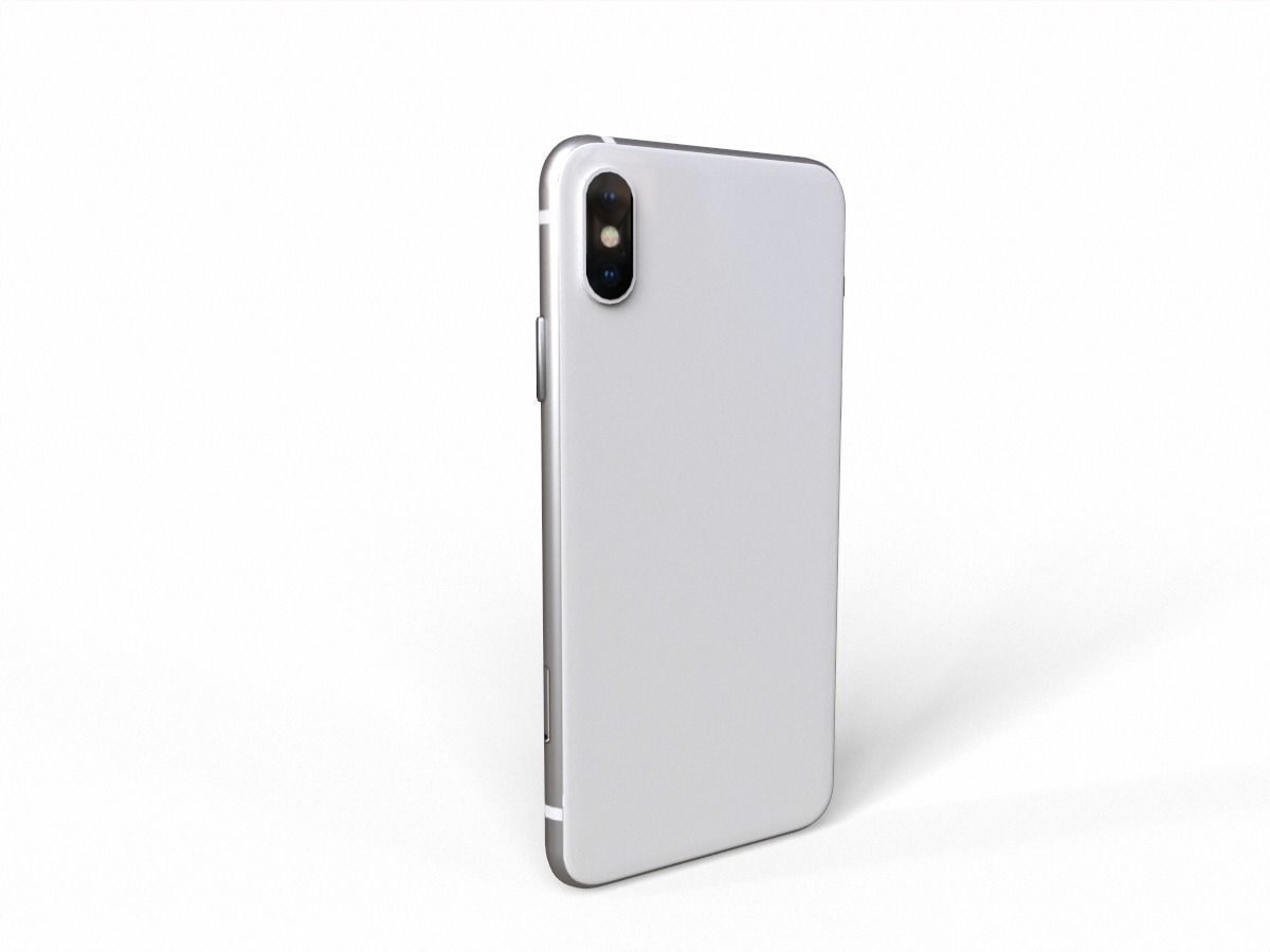2018 iphone x pro Low-poly 3D model_5