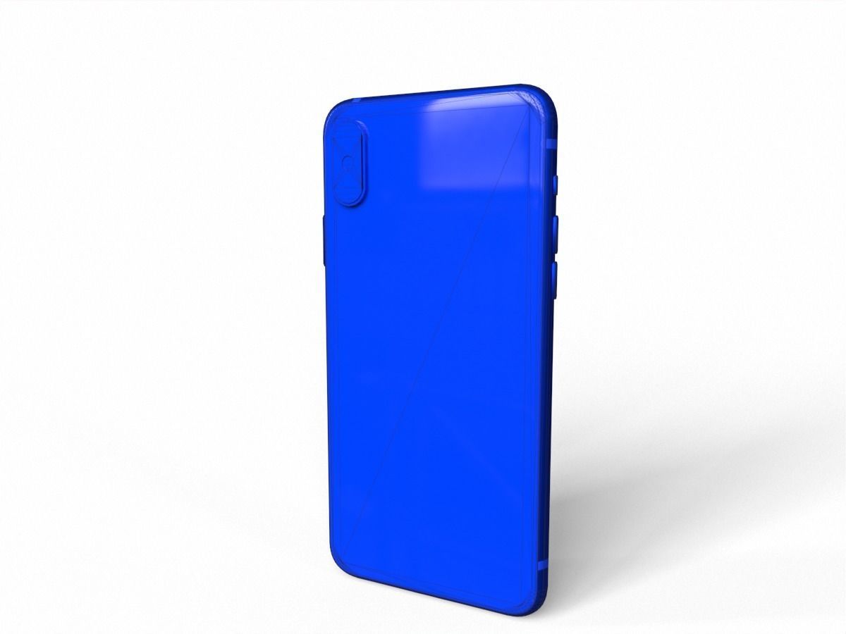2018 iphone x pro Low-poly 3D model_11