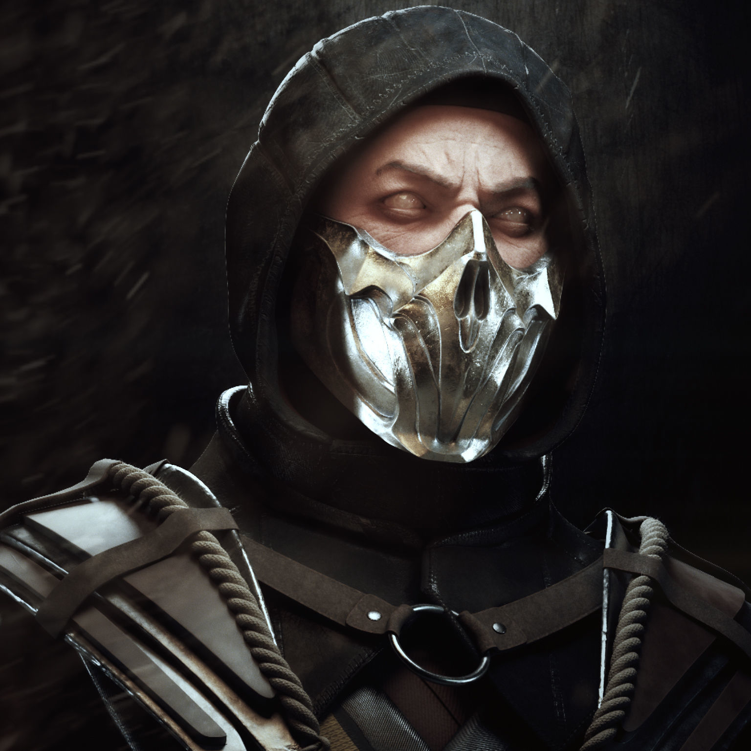 Scorpion Bust 3D print model_1