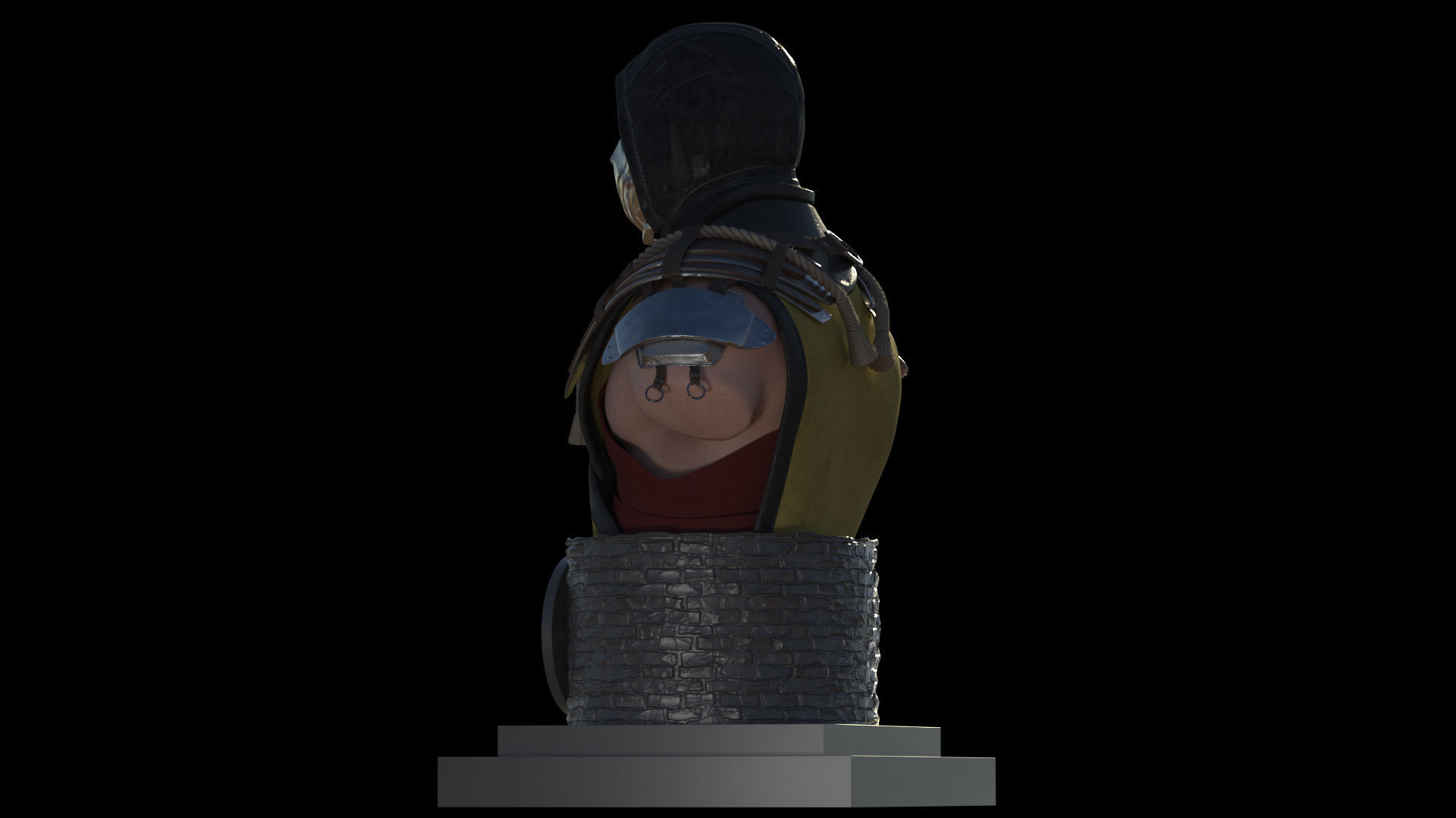 Scorpion Bust 3D print model_9