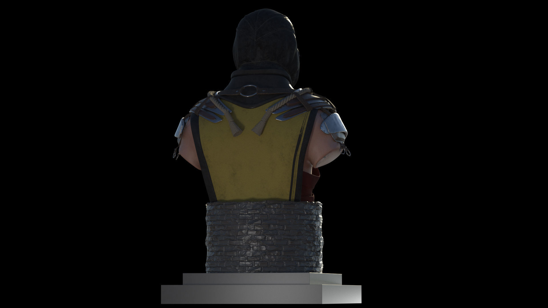 Scorpion Bust 3D print model_8