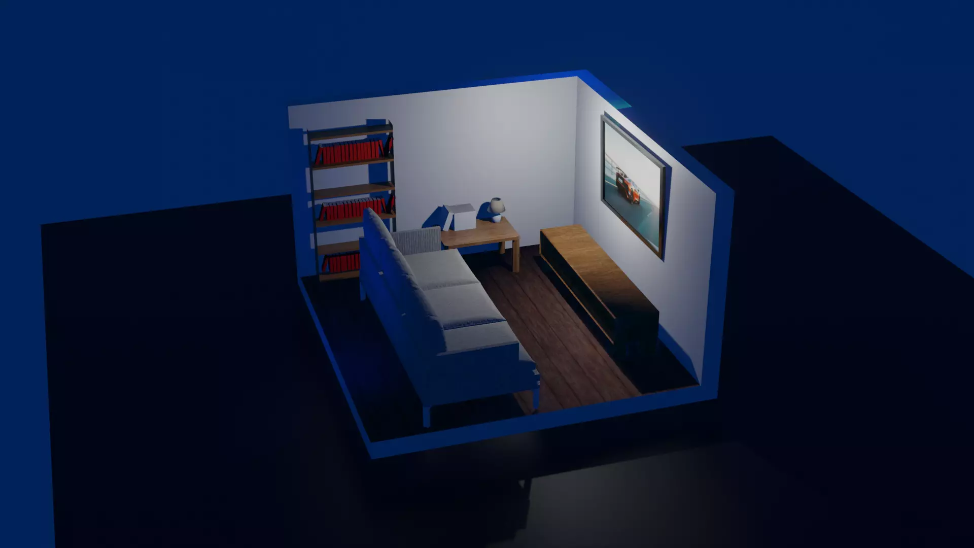 A living room Free 3D model