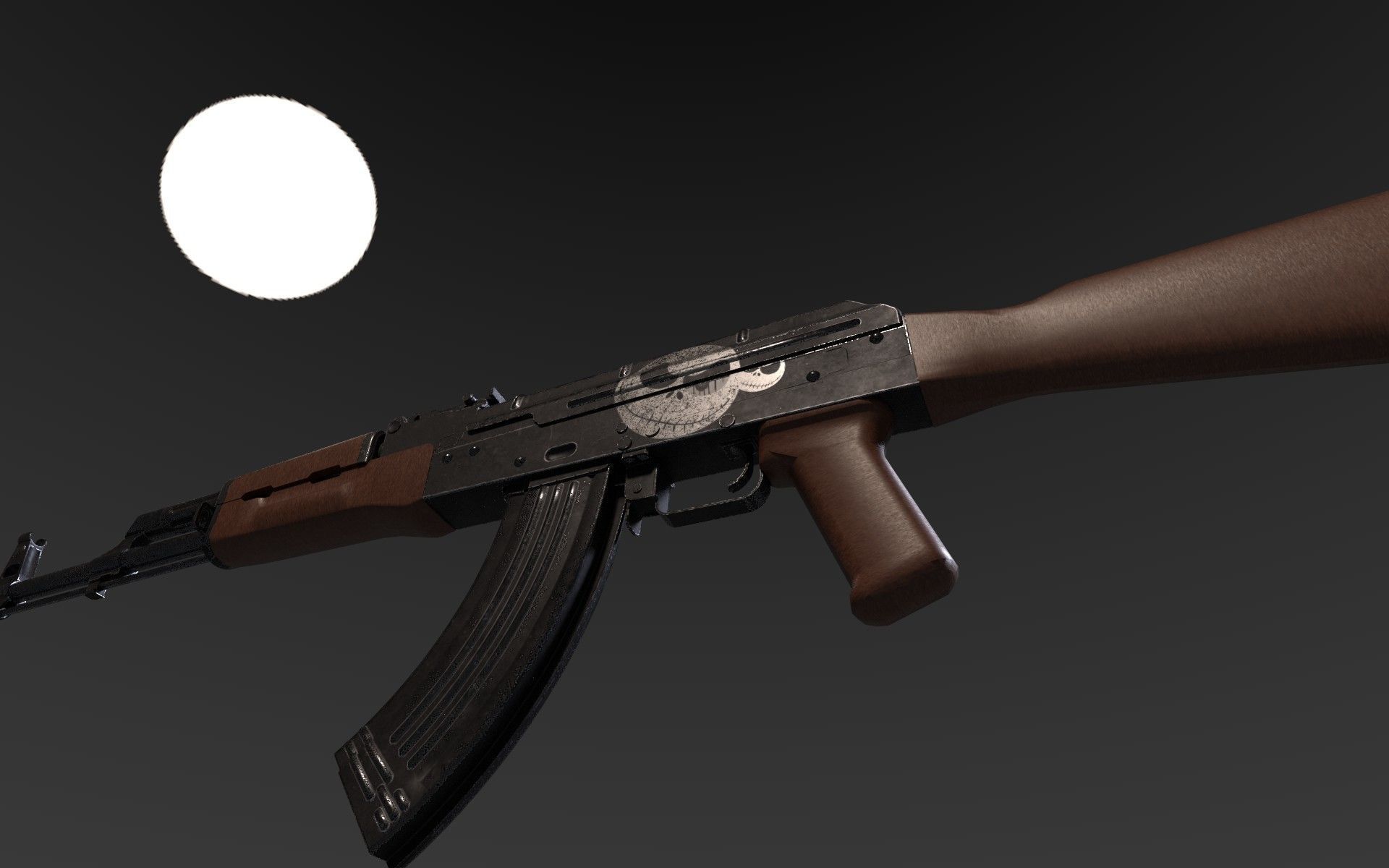 aka-47  four-types Low-poly 3D model_8