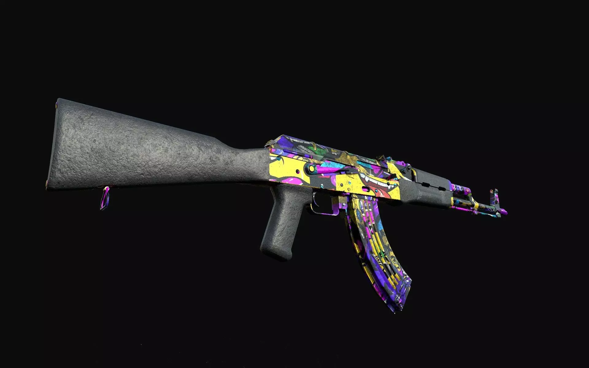 aka-47  four-types Low-poly 3D model_0