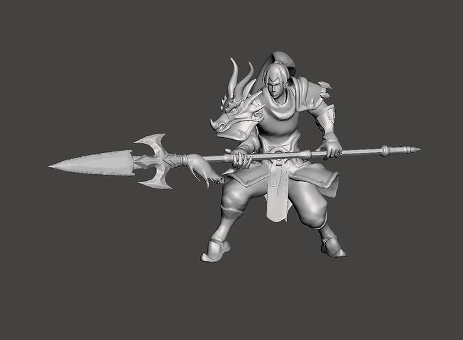 Warring Kingdoms Xin Zhao 3D Model Free 3D print model