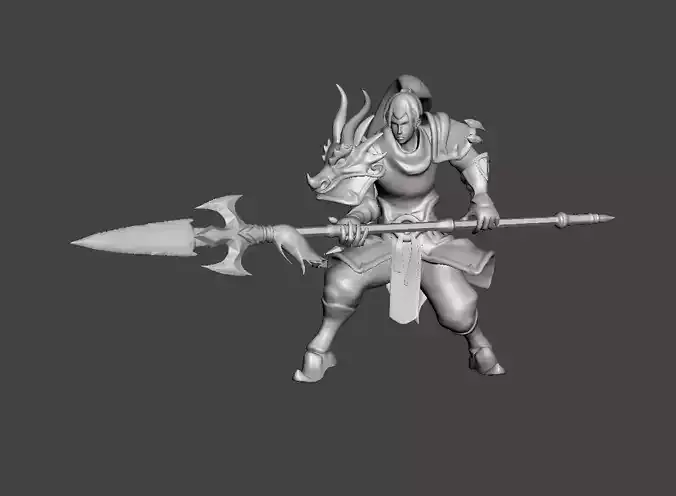 Warring Kingdoms Xin Zhao 3D Model Free 3D print model